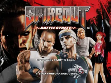 Spikeout Battle Street (USA) screen shot title